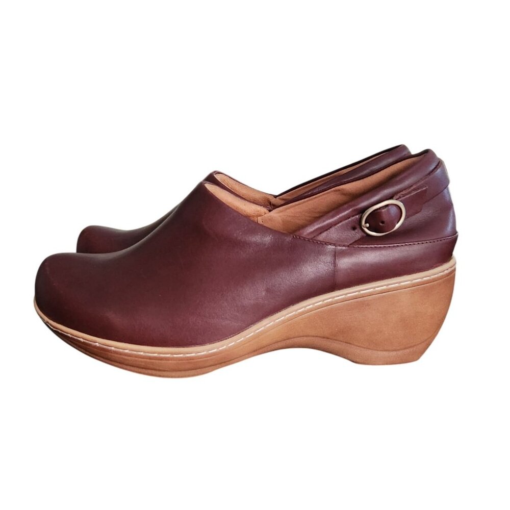 Softwalk Clogs Dark Cherry Women's Size 12M 90s Cottagcore